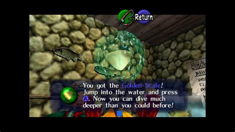 ocarina of time gold scale|fishing ocarina of time.